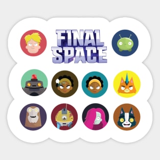 Final Space - All Characters! Sticker